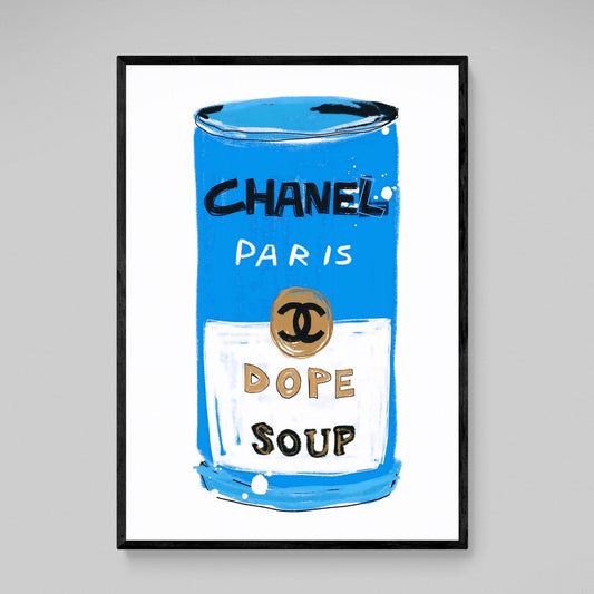 Warhol Soup Chanel Wall Art - Luxury Art Canvas