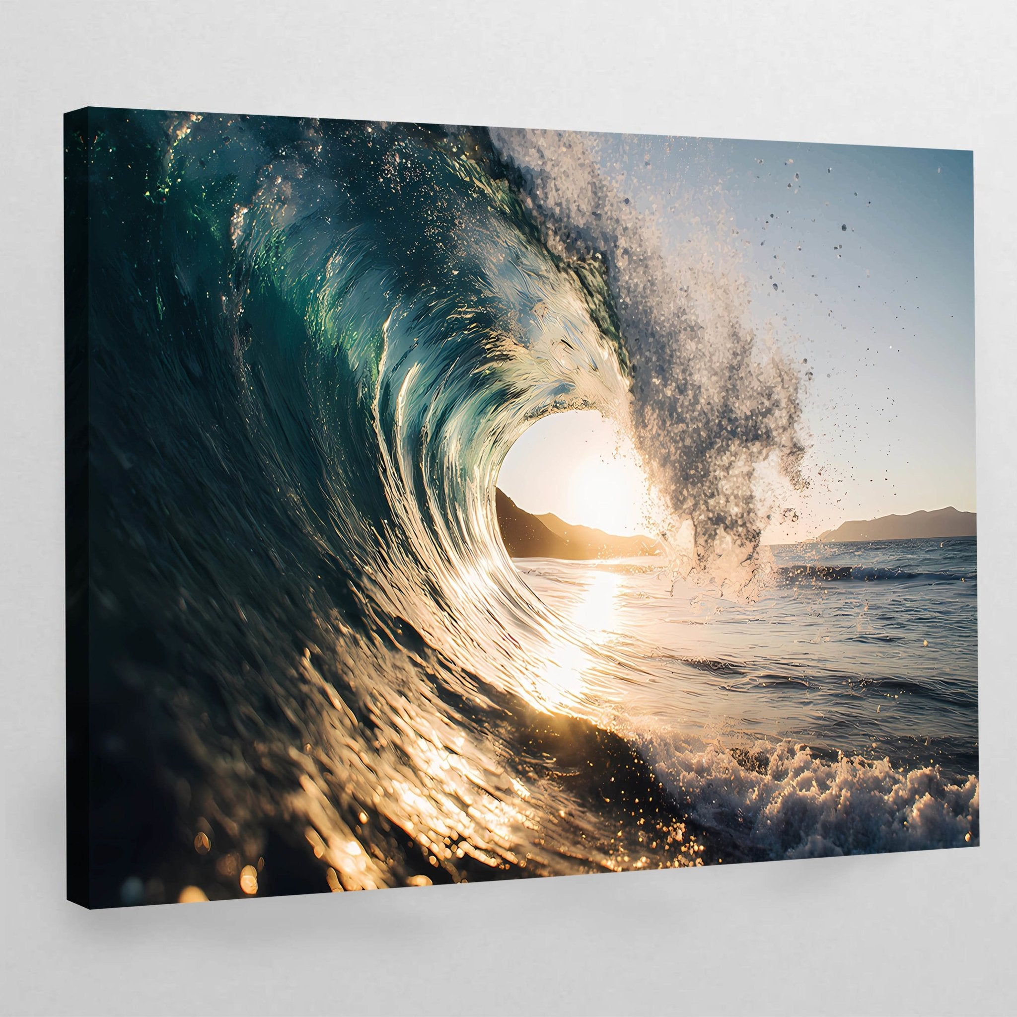 Wave Landscape Wall Art | Luxury Art Canvas