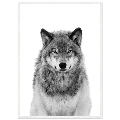 Wolf Black and White Wall Art - Luxury Art Canvas