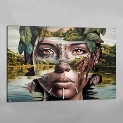 Woman Face Portrait Canvas - Luxury Art Canvas