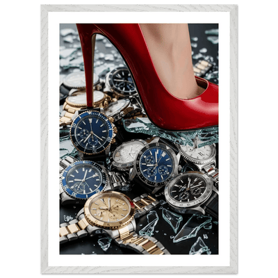Woman Luxury Watches Photography Wall Art - Luxury Art Canvas