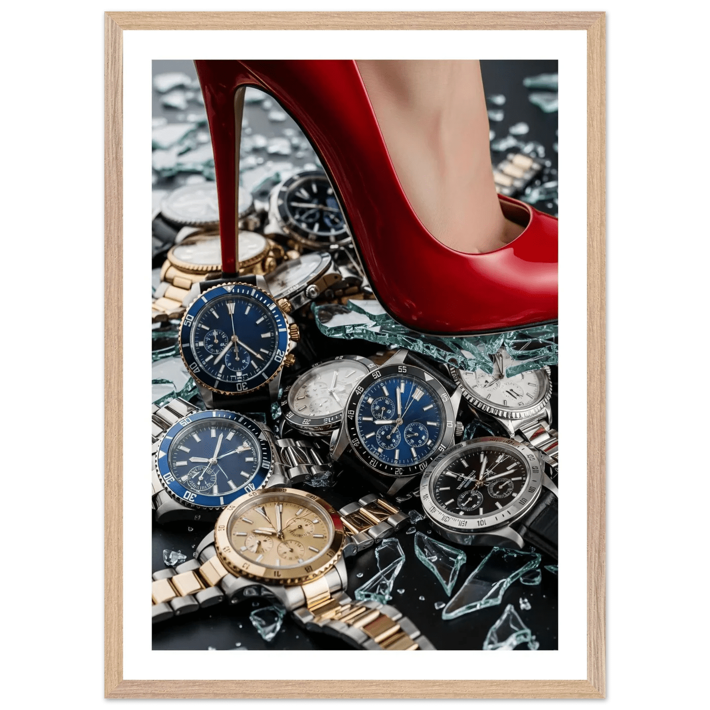 Woman Luxury Watches Photography Wall Art - Luxury Art Canvas