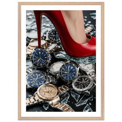 Woman Luxury Watches Photography Wall Art - Luxury Art Canvas