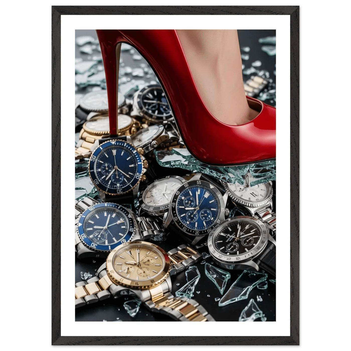 Woman Luxury Watches Photography Wall Art - Luxury Art Canvas