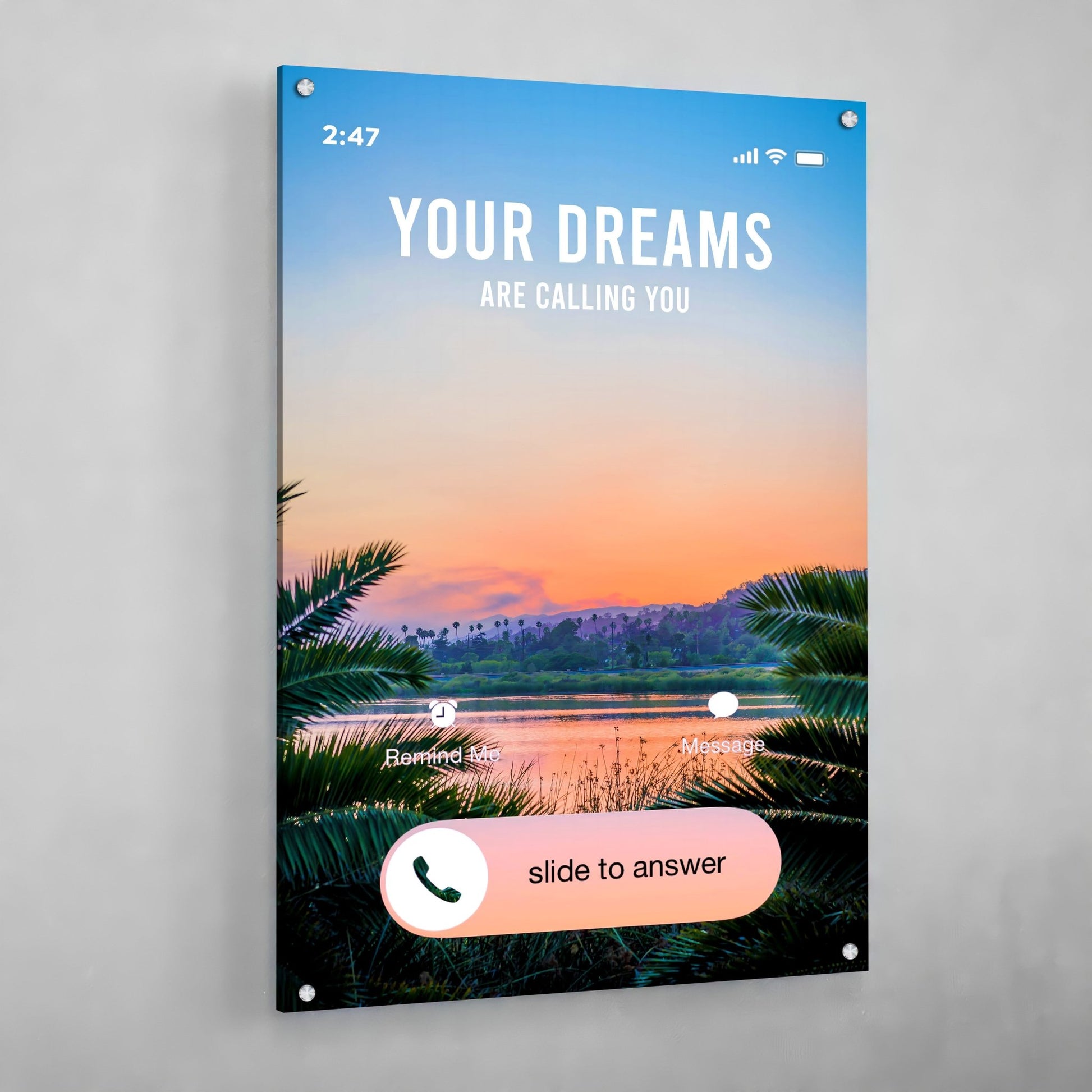 Your Dreams Are Calling You Canvas Wall Art - Luxury Art Canvas