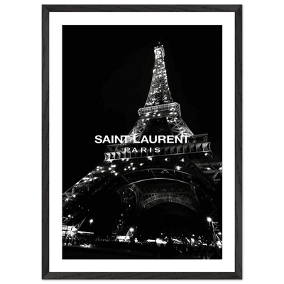 Yves Saint Laurent Paris Black and White Wall Art - Luxury Art Canvas