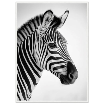 Zebra Black and White Wall Art - Luxury Art Canvas