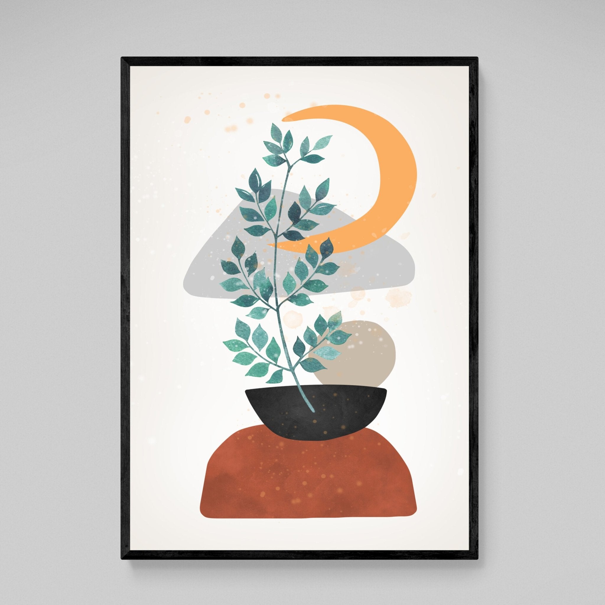 Zen Plant Scandinavian Wall Art - Luxury Art Canvas