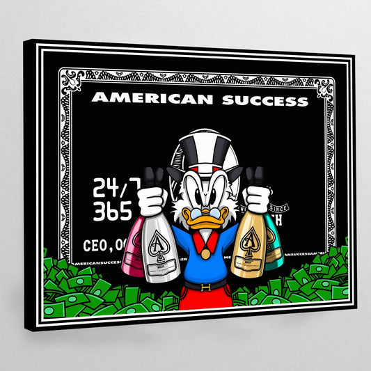 American Success Wall Art - Luxury Art Canvas
