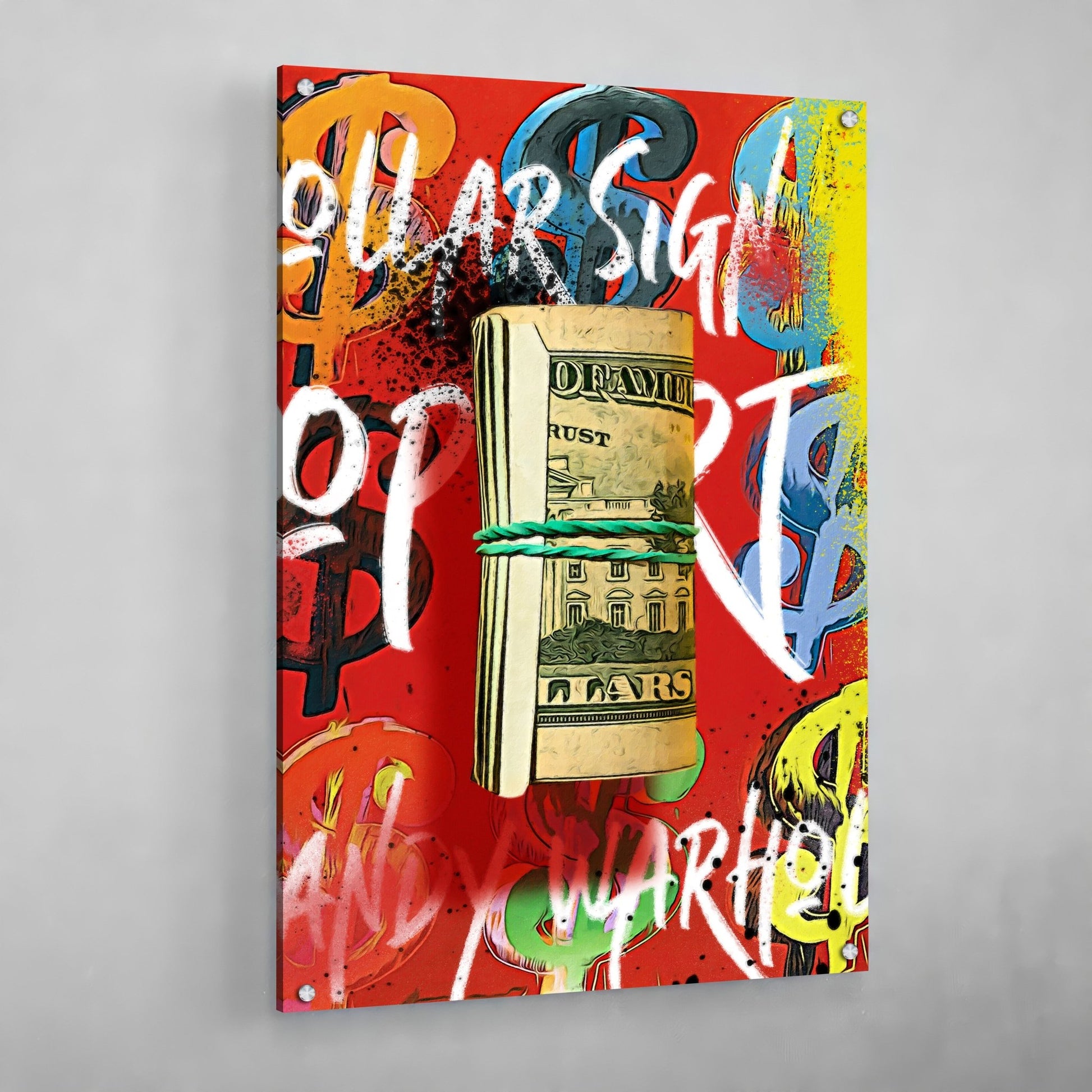 Andy Warhol Dollar Sign - Luxury Art Canvas