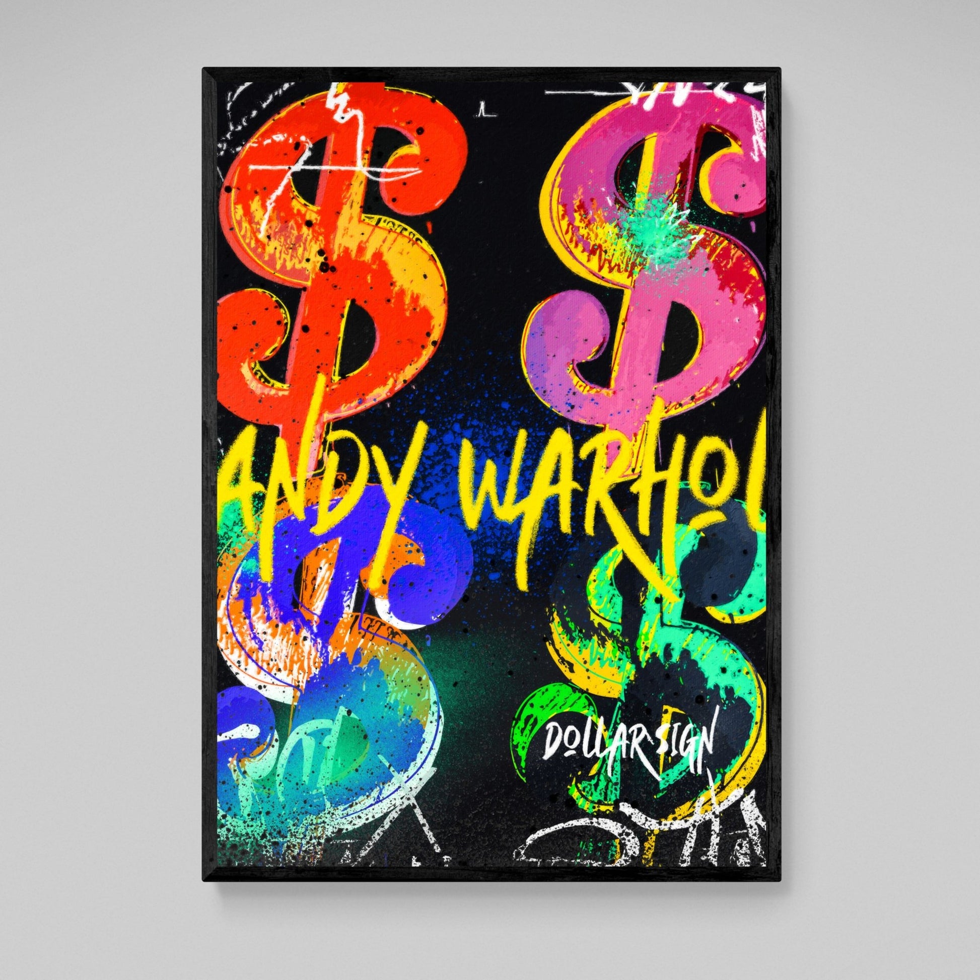 Andy Warhol Dollar Signs - Luxury Art Canvas