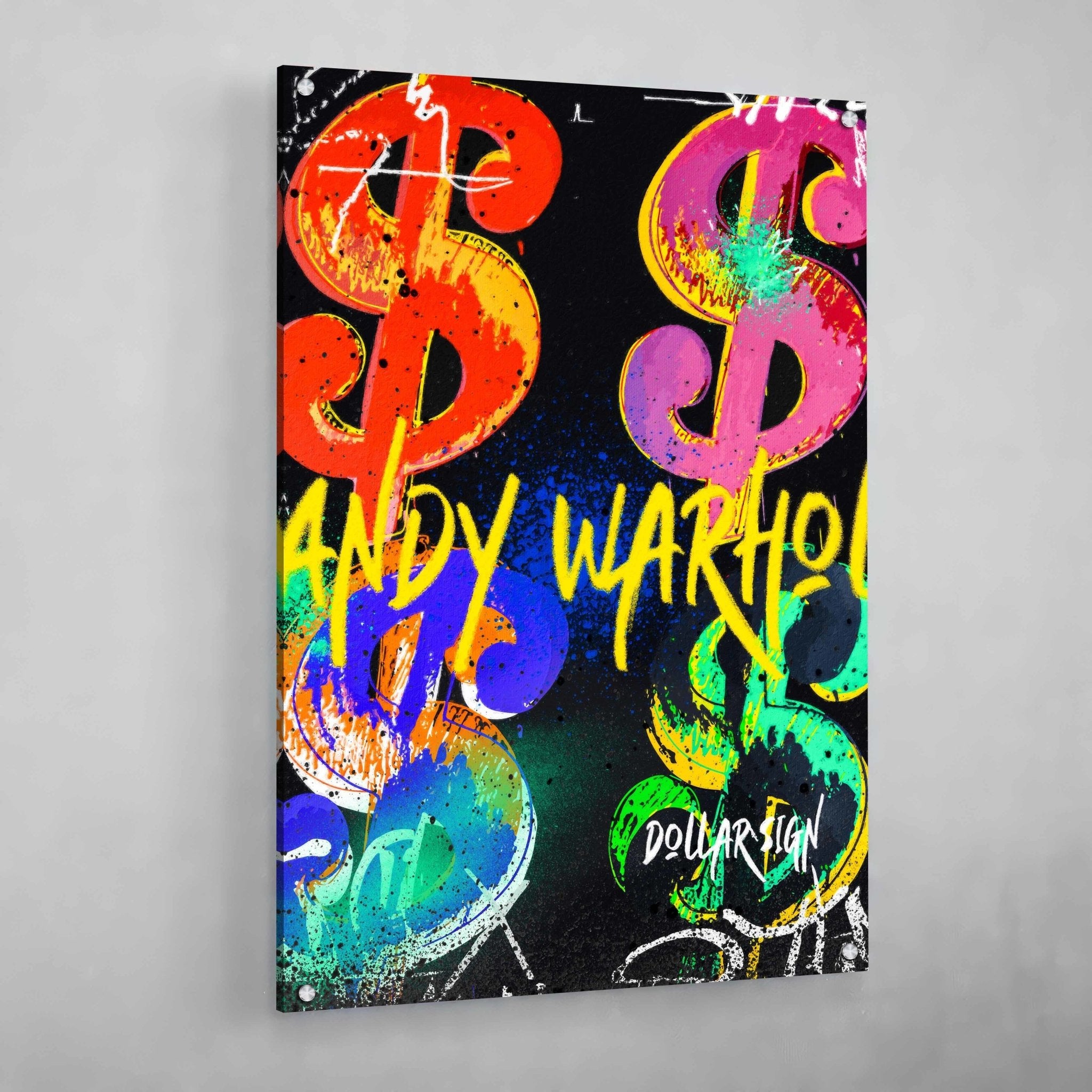 Andy Warhol Dollar Signs - Luxury Art Canvas