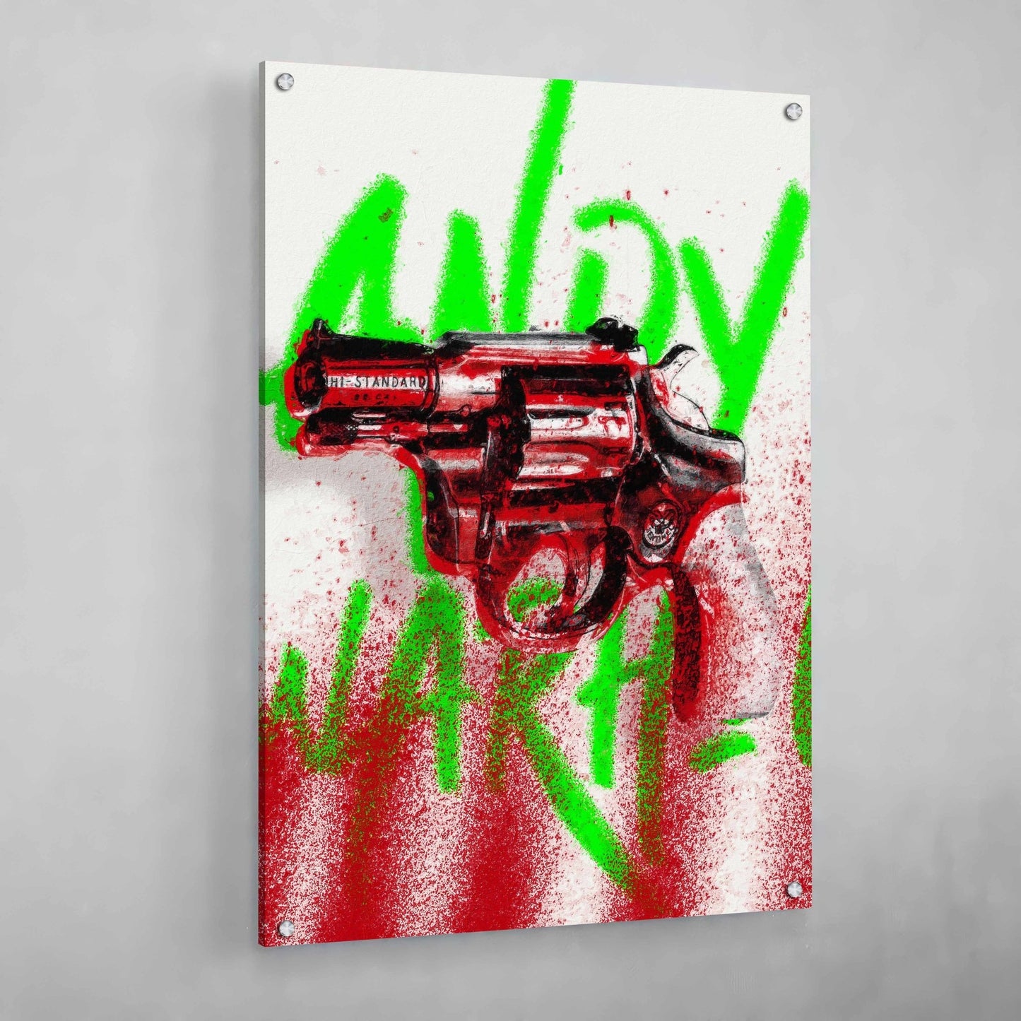 Andy Warhol Gun - Luxury Art Canvas