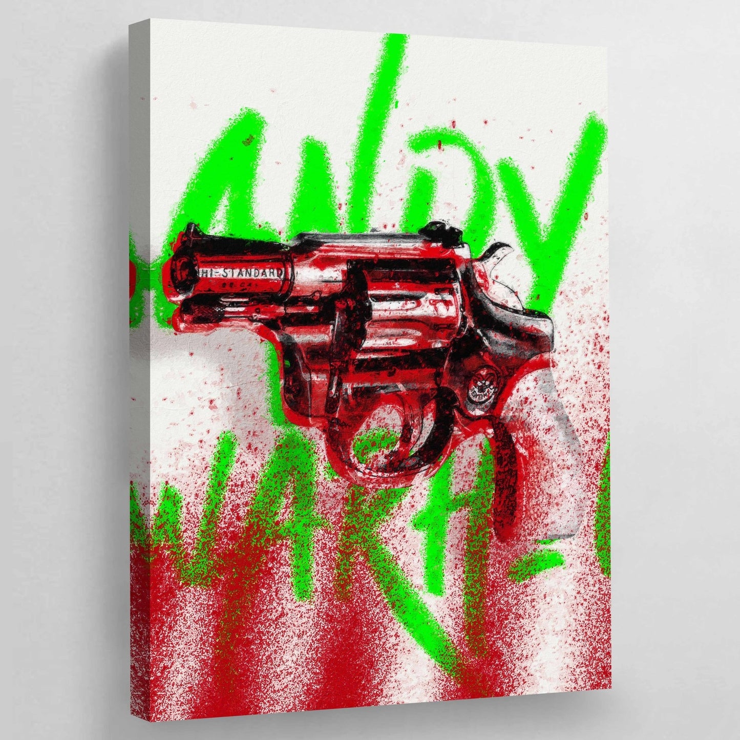 Andy Warhol Gun - Luxury Art Canvas