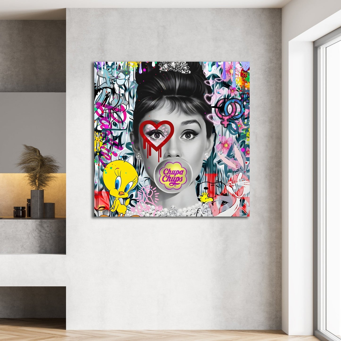Audrey Hepburn Pop Art Canvas - Luxury Art Canvas