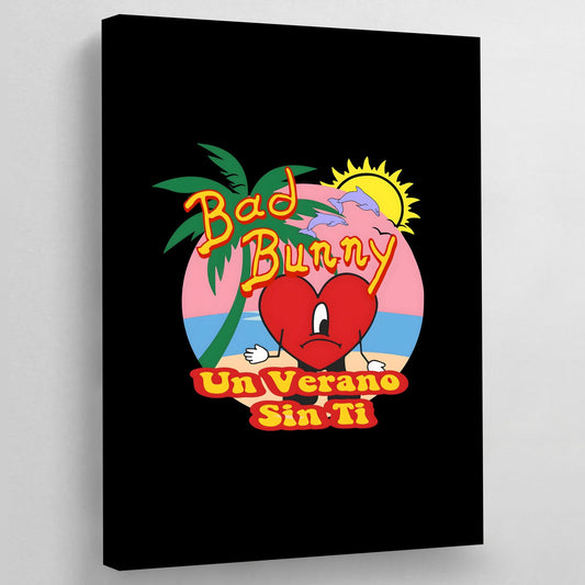 Bad Bunny Wall Art - Luxury Art Canvas