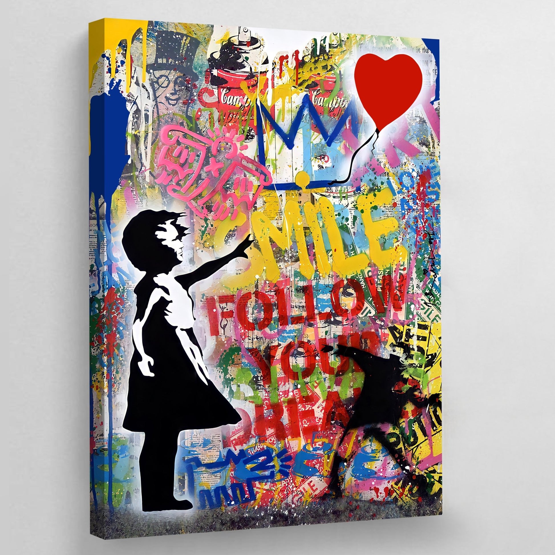 Banksy Girl With Balloon - Luxury Art Canvas