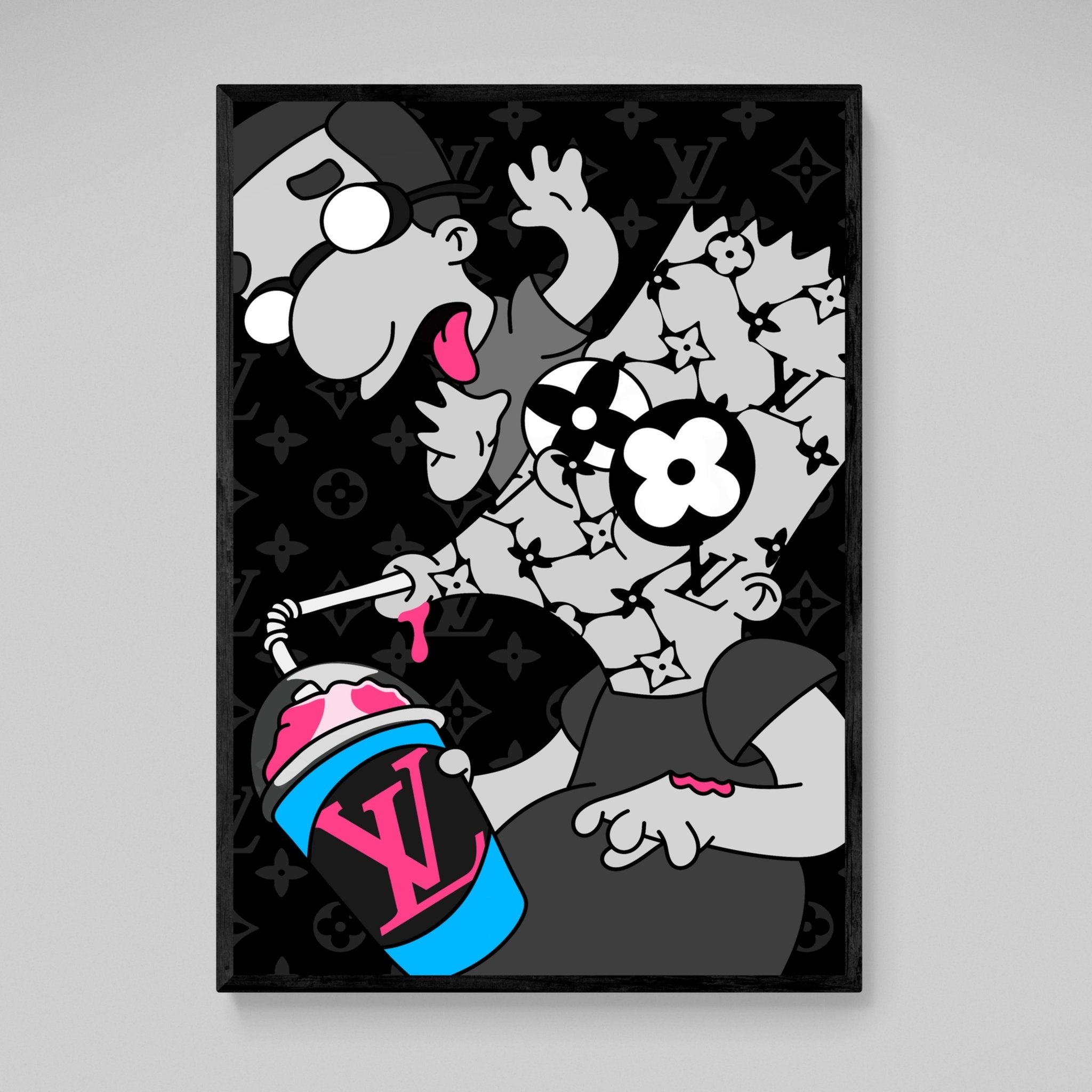 Bart Louis Vuitton Wall Art - Luxury Art Canvas