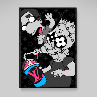 Bart Louis Vuitton Wall Art - Luxury Art Canvas