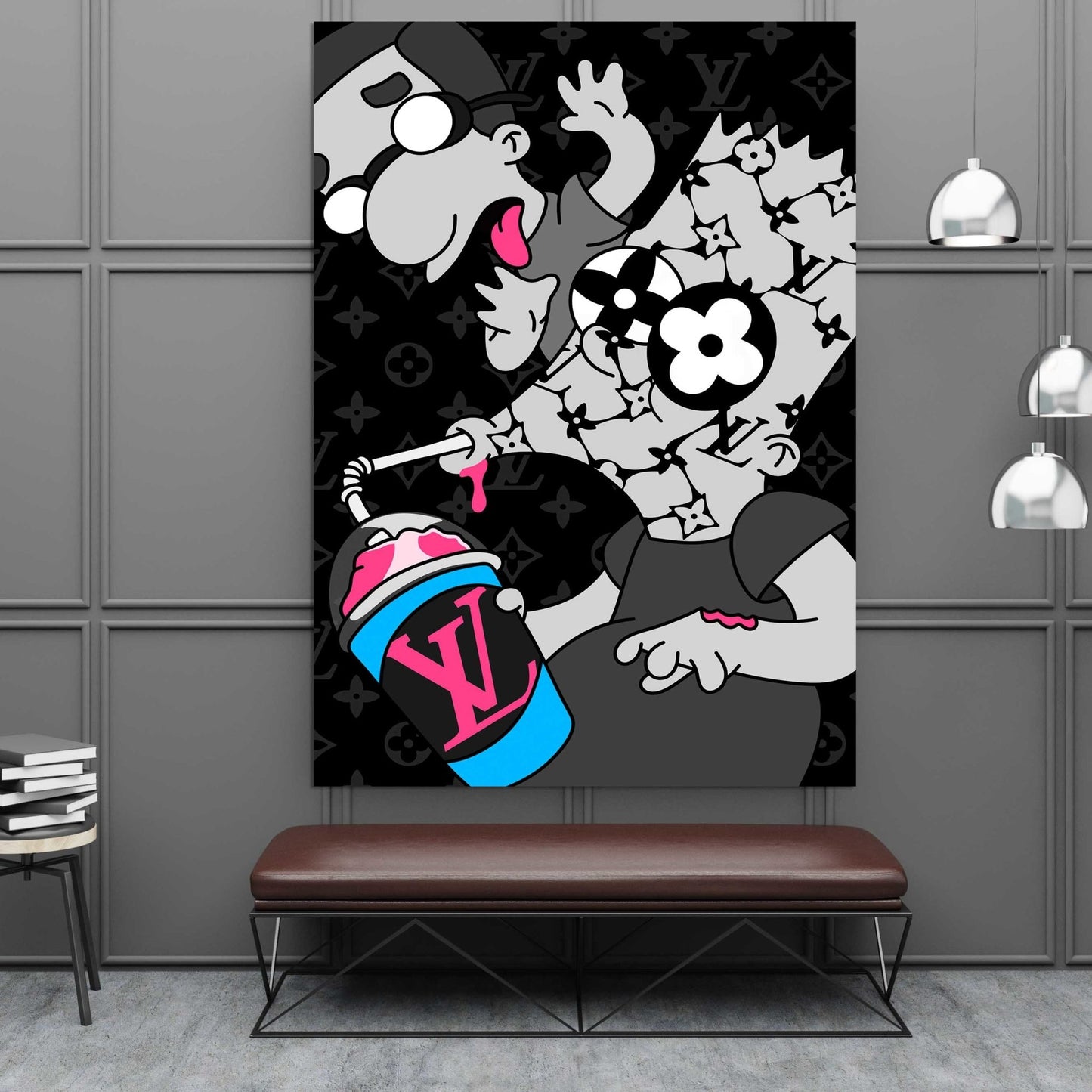 Bart Louis Vuitton Wall Art - Luxury Art Canvas