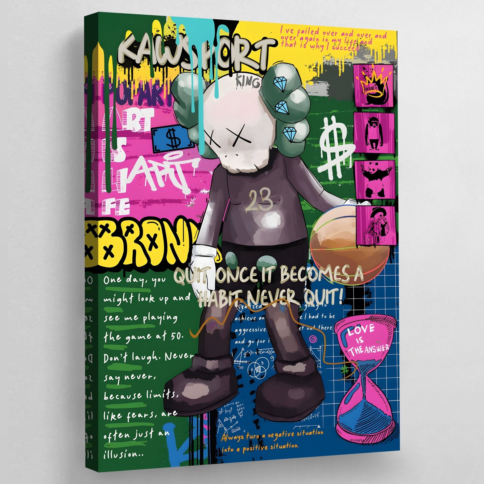 Basketball Hypebeast Graffiti Wall Art - Luxury Art Canvas