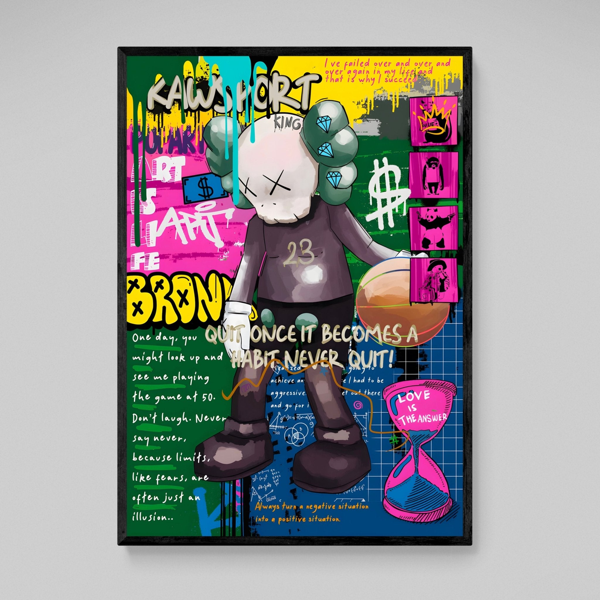 Basketball Hypebeast Graffiti Wall Art - Luxury Art Canvas