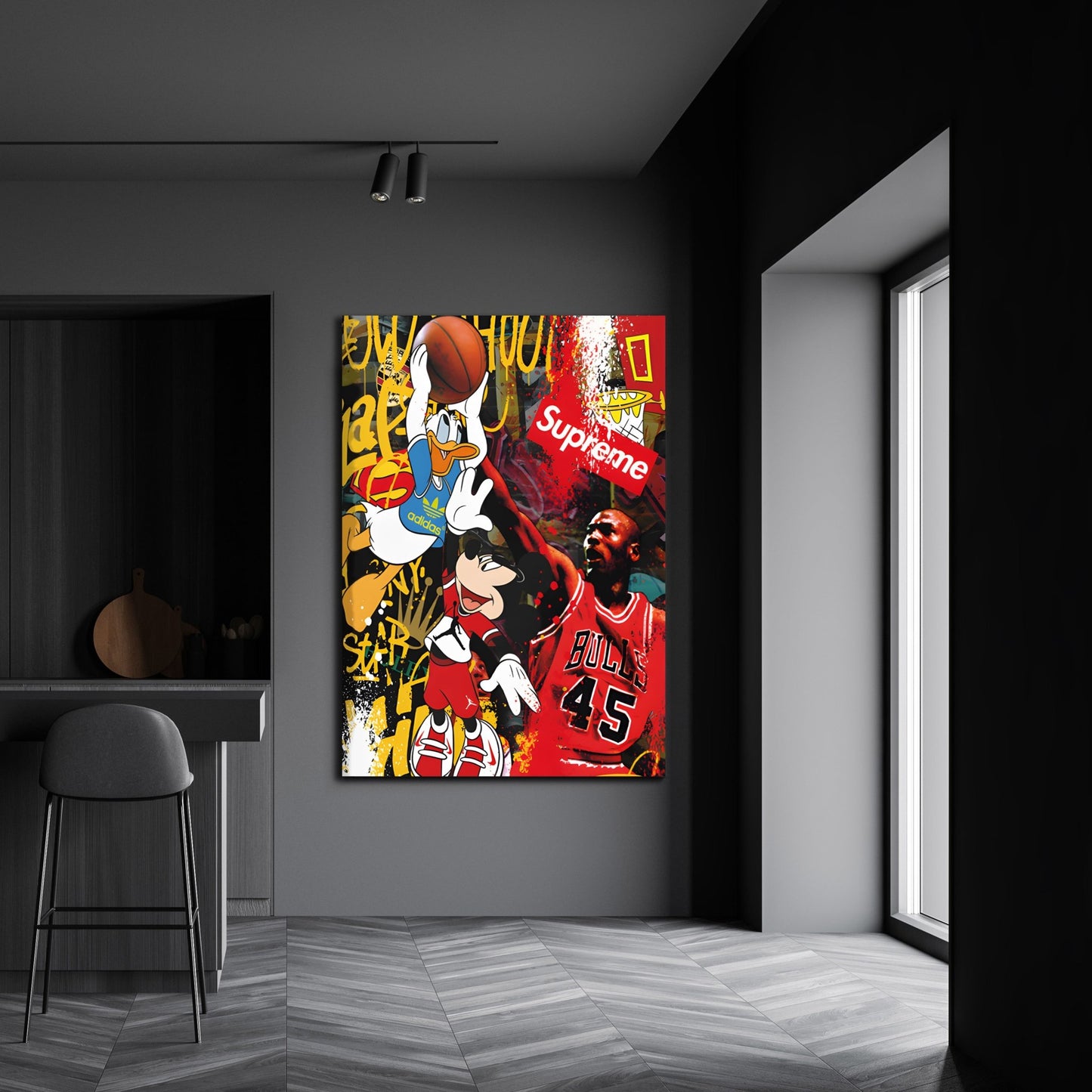 Basketball Pop Art Canvas - Luxury Art Canvas