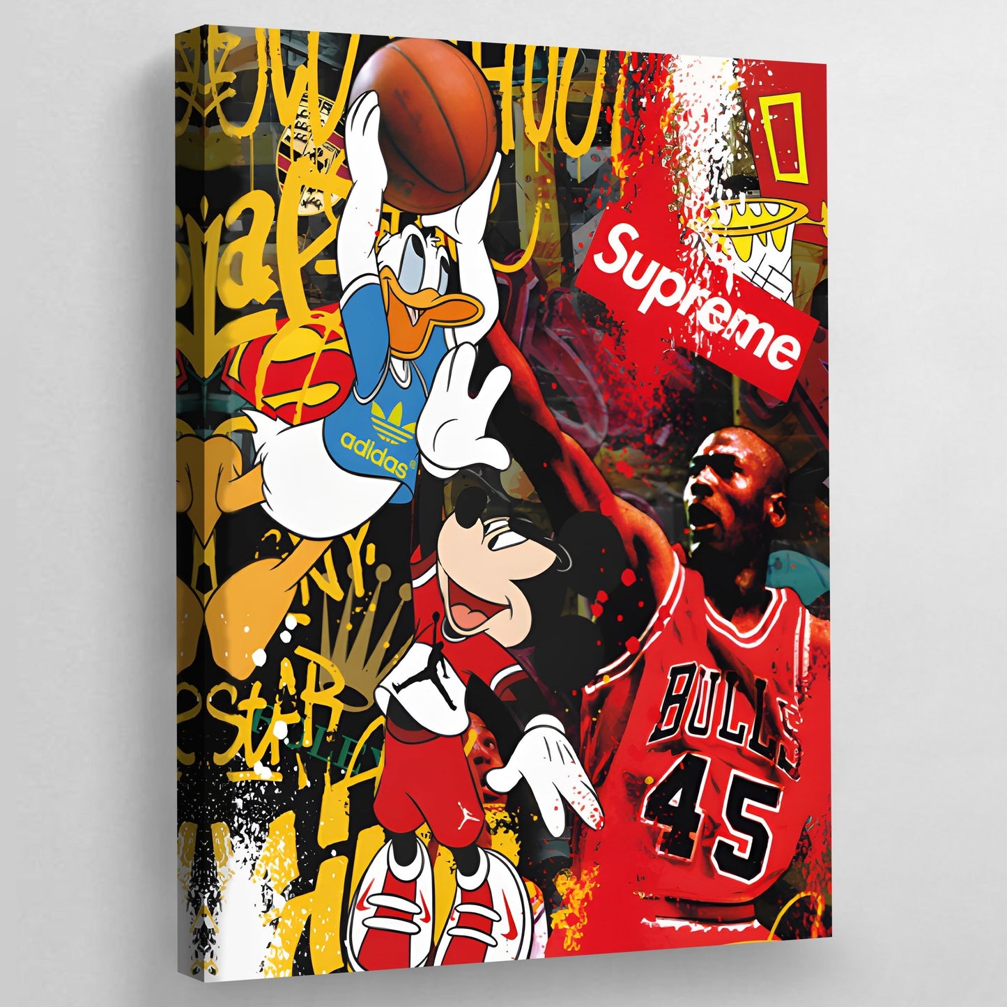 Basketball Pop Art Canvas - Luxury Art Canvas