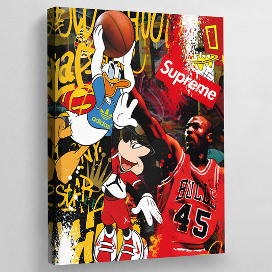 Basketball Pop Art Canvas - Luxury Art Canvas