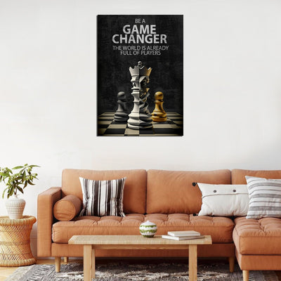 Be A Game Changer Wall Art - Luxury Art Canvas