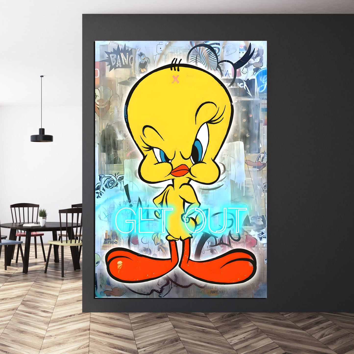 Bird Pop Art Canvas - Luxury Art Canvas