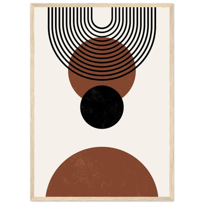 Black and Brown Minimalist Wall Art - Luxury Art Canvas