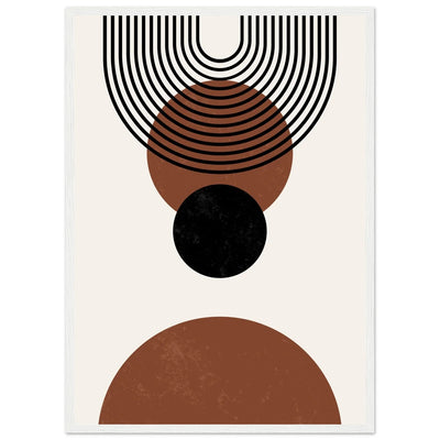 Black and Brown Minimalist Wall Art - Luxury Art Canvas