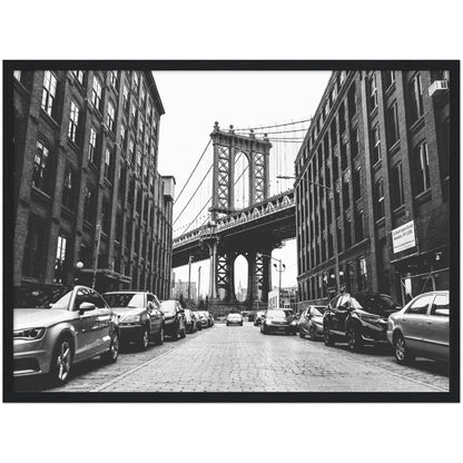 Black and White Brooklyn Bridge Wall Art - Luxury Art Canvas