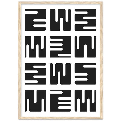 Black and White Minimalist Wall Art - Luxury Art Canvas