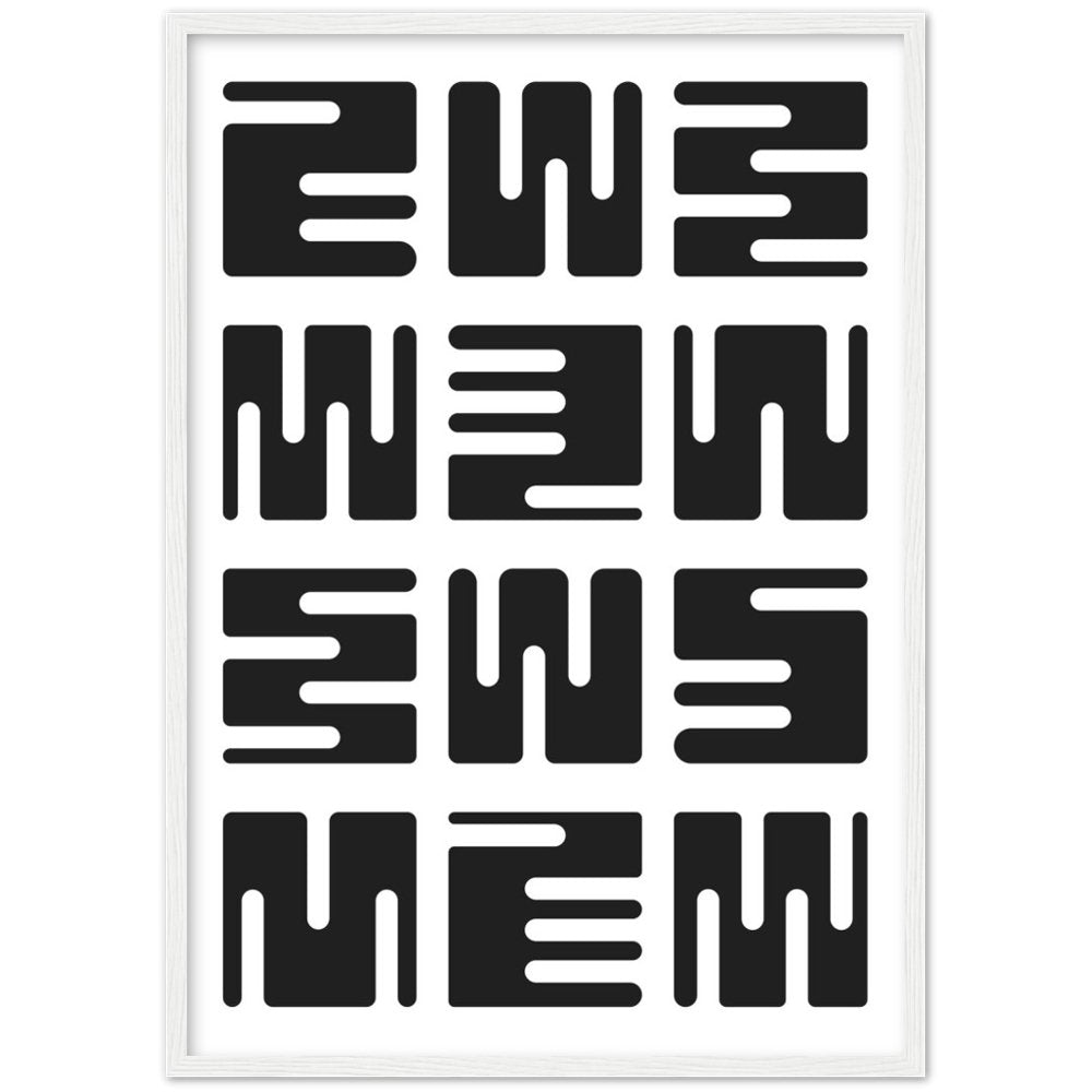 Black and White Minimalist Wall Art - Luxury Art Canvas