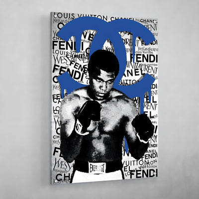 Blue Chanel Wall Art - Luxury Art Canvas