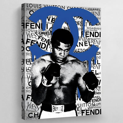 Blue Chanel Wall Art - Luxury Art Canvas