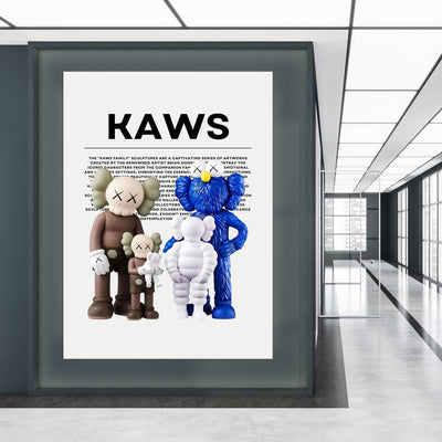 Blue HypeBeast Wall Art - Luxury Art Canvas