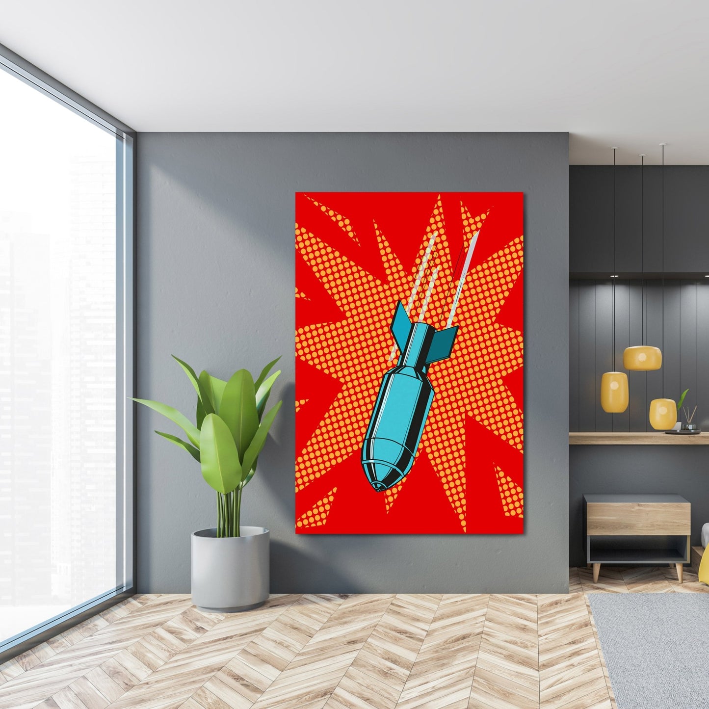 Bomb Pop Art Canvas - Luxury Art Canvas