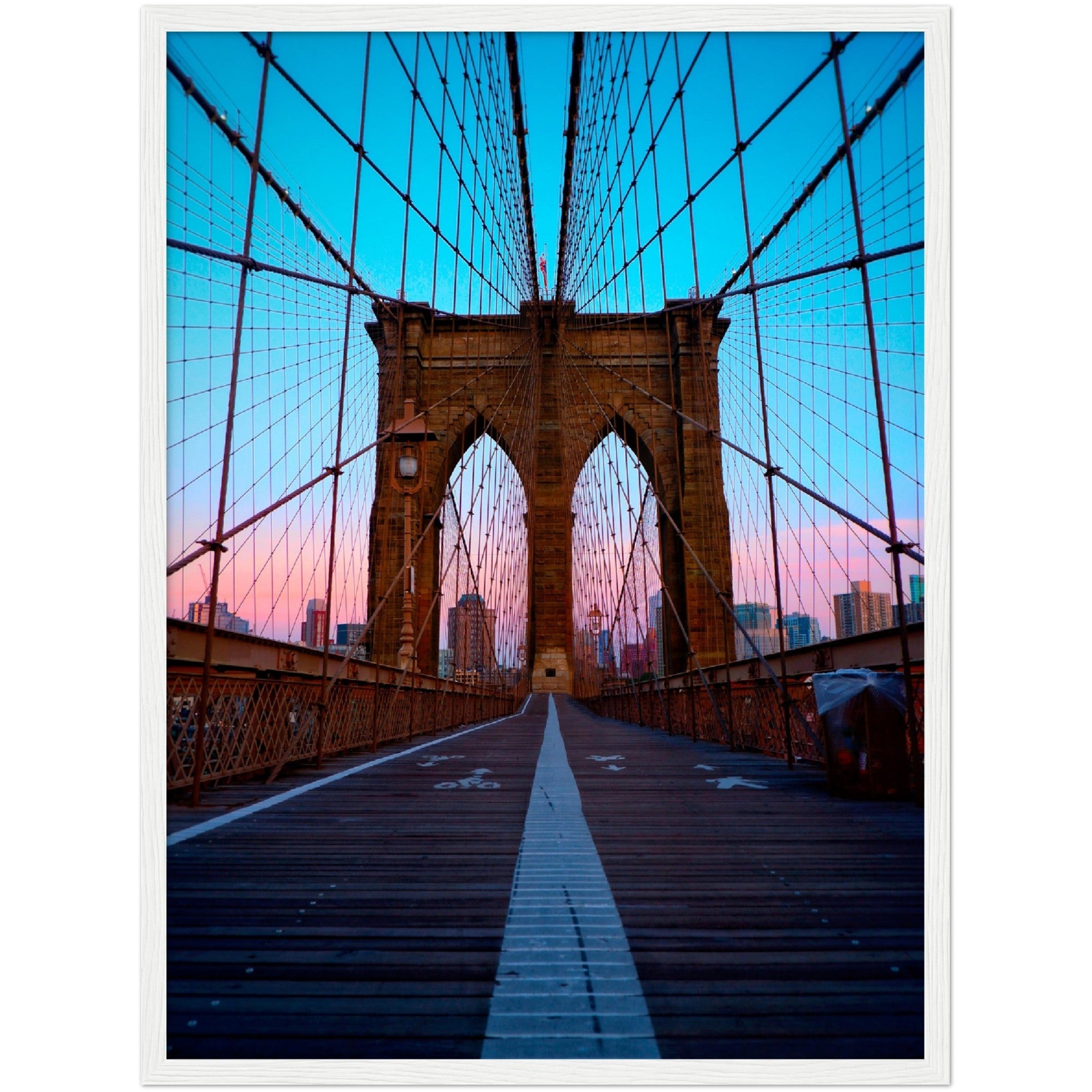 Brooklyn Bridge Sunset Wall Art - Luxury Art Canvas