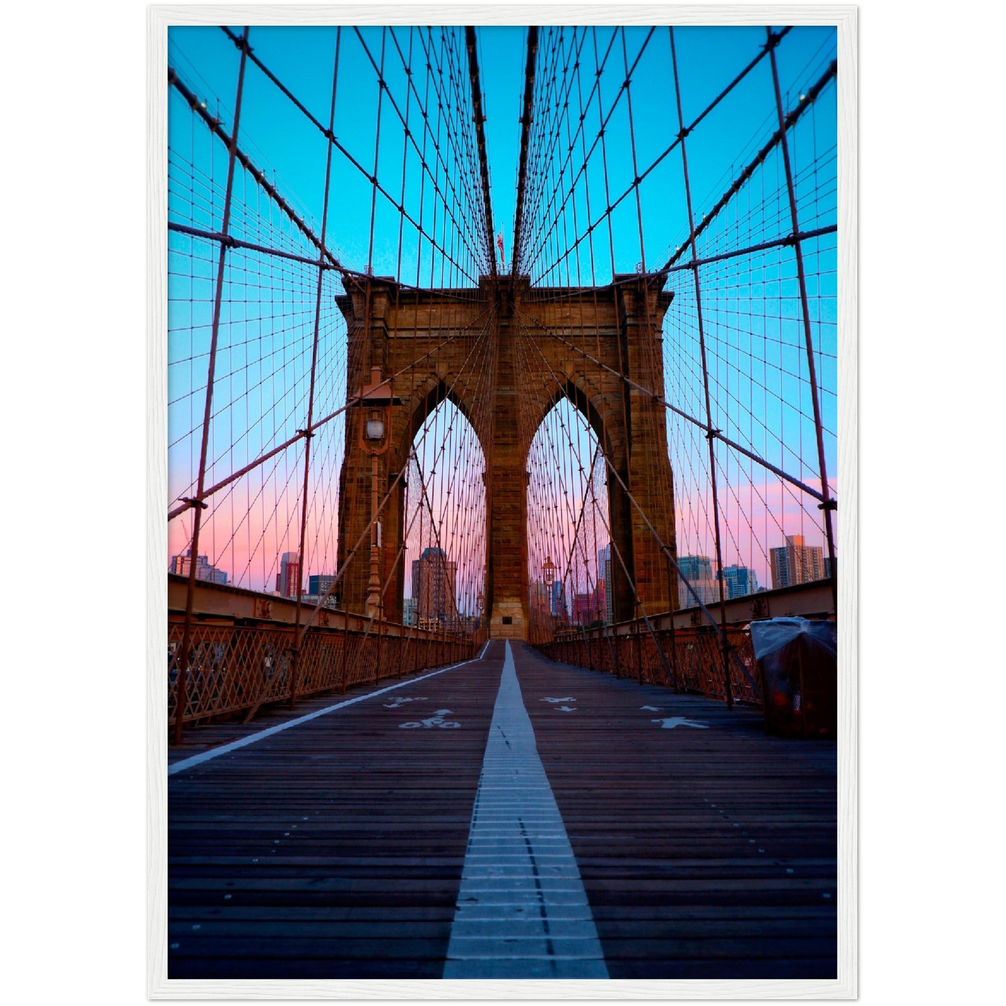Brooklyn Bridge Sunset Wall Art - Luxury Art Canvas