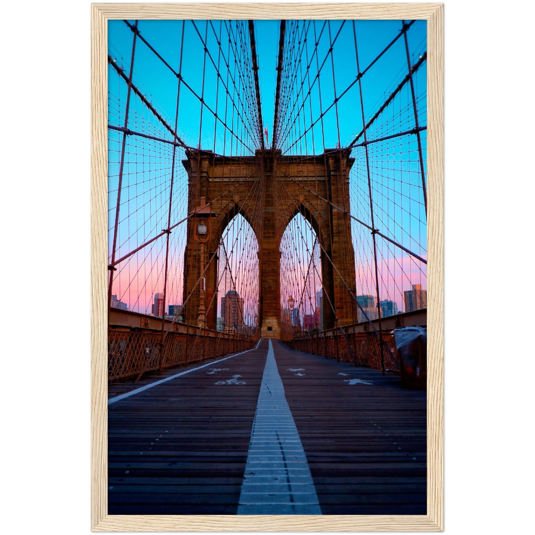 Brooklyn Bridge Sunset Wall Art - Luxury Art Canvas