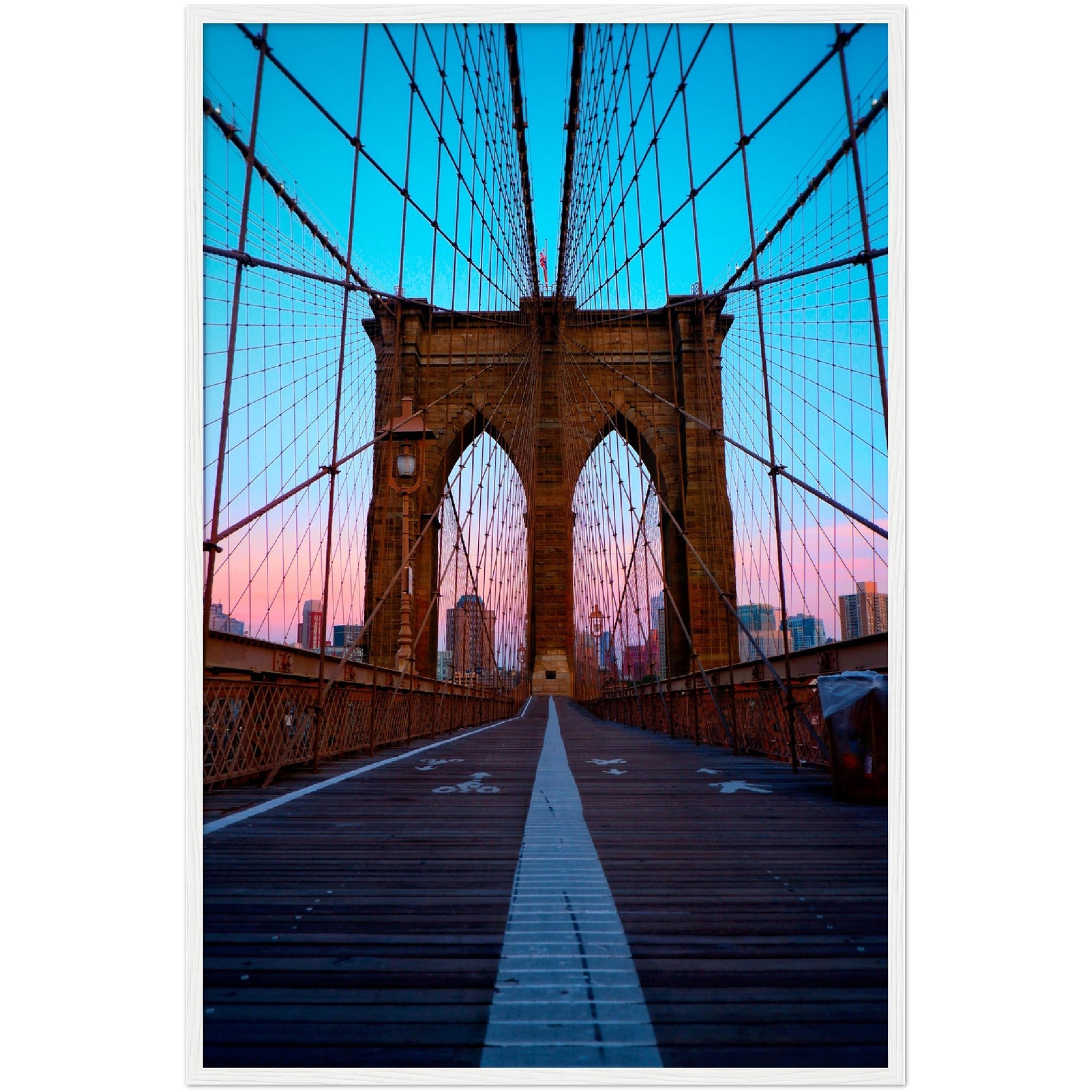 Brooklyn Bridge Sunset Wall Art - Luxury Art Canvas
