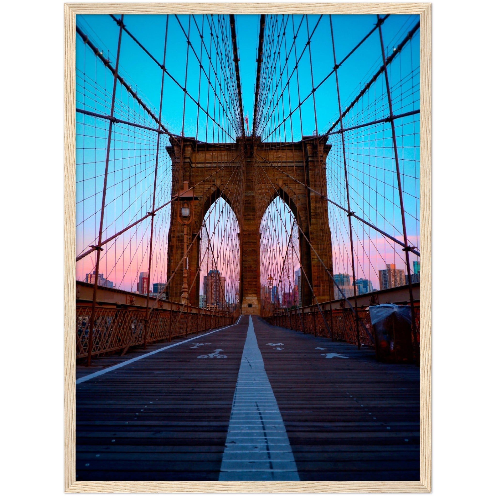 Brooklyn Bridge Sunset Wall Art - Luxury Art Canvas