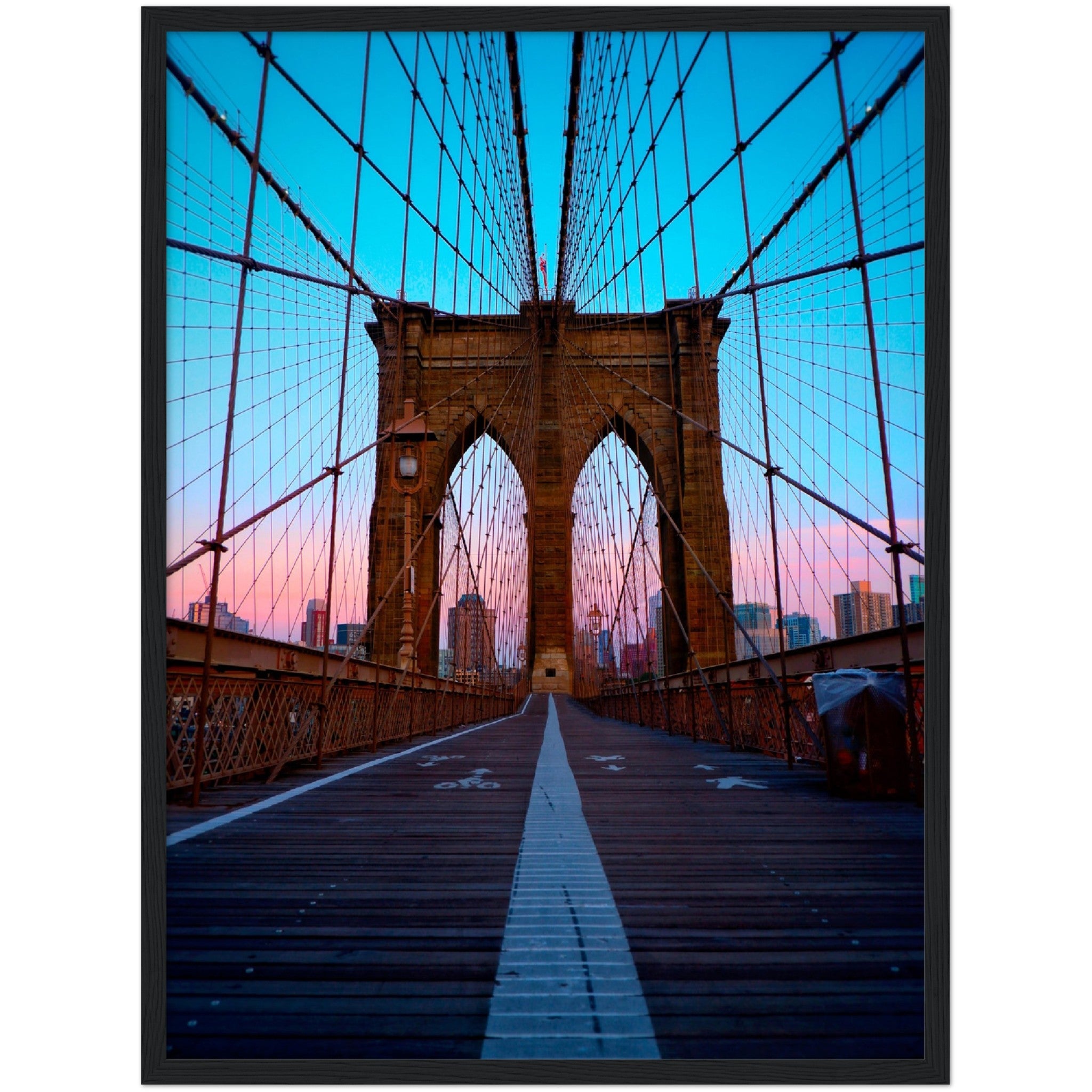 Brooklyn Bridge Sunset Wall Art - Luxury Art Canvas