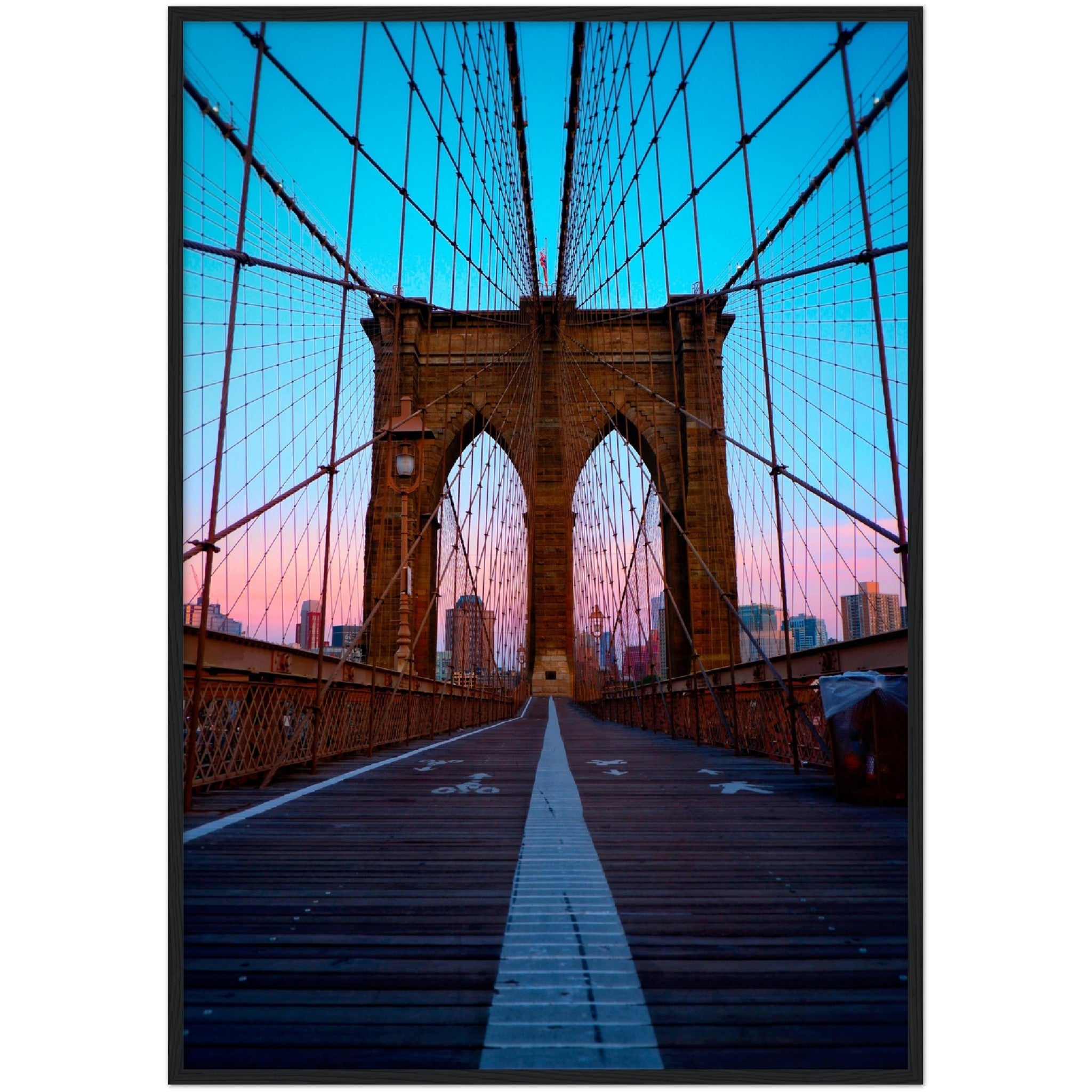 Brooklyn Bridge Sunset Wall Art - Luxury Art Canvas