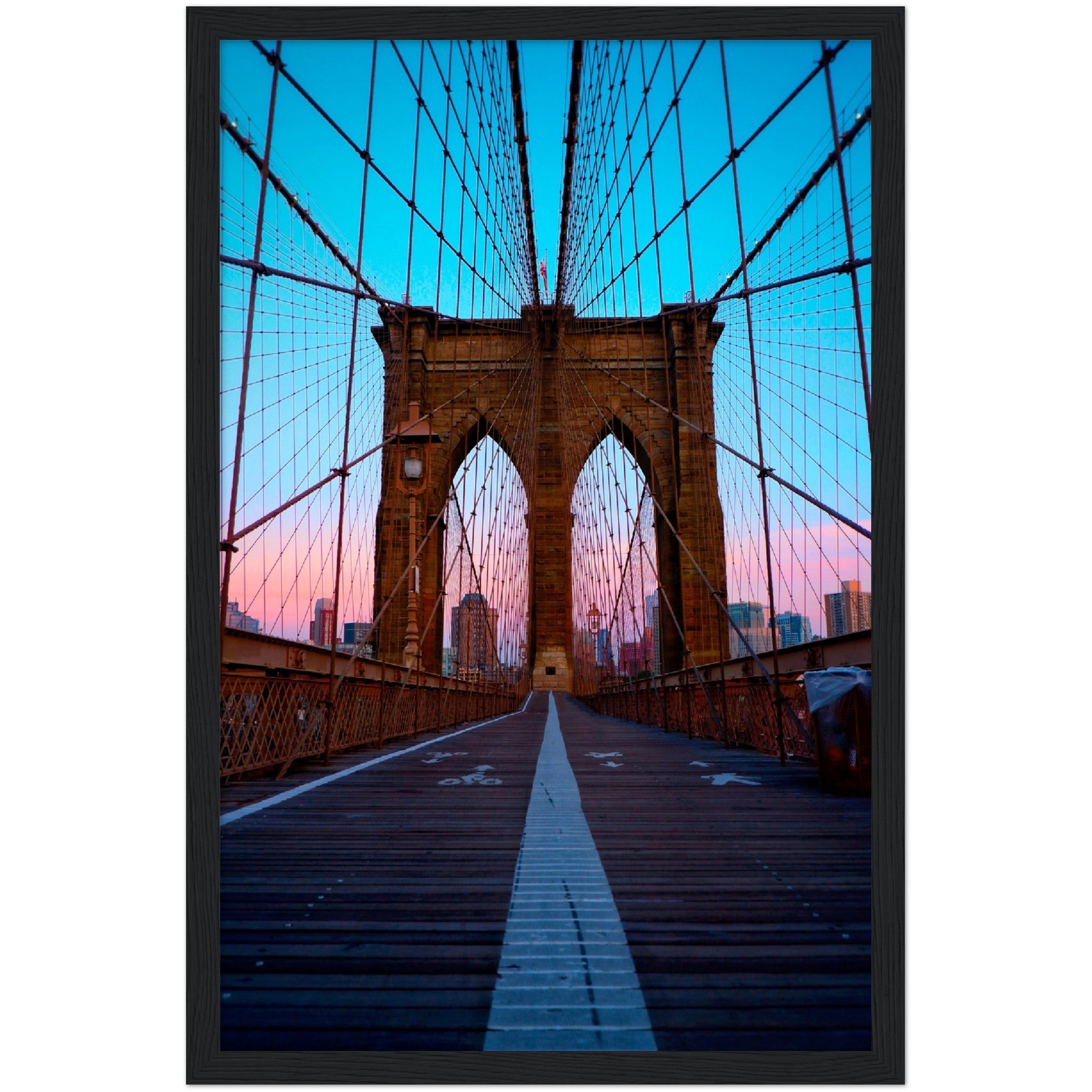 Brooklyn Bridge Sunset Wall Art - Luxury Art Canvas