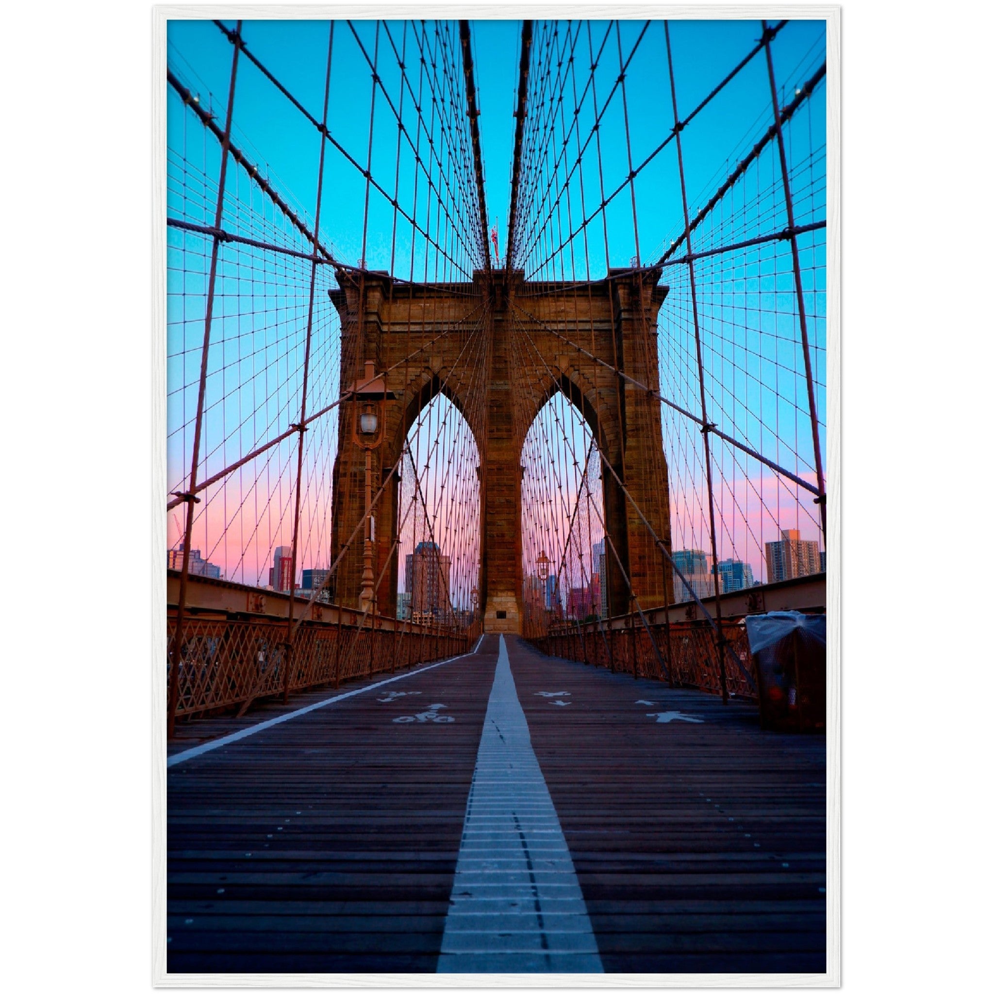 Brooklyn Bridge Sunset Wall Art - Luxury Art Canvas
