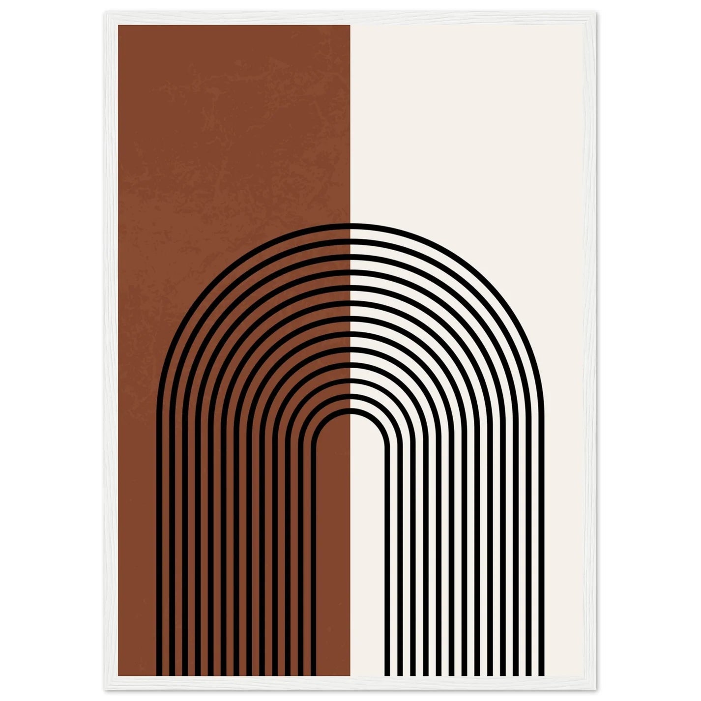 Brown and Black Minimalist Wall Art - Luxury Art Canvas